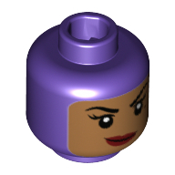 Lego hlava, tmavě fialová (6228377)